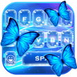 Icon of program: Glitter neon butterfly ke…