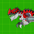 Red T-Rex Robot Dinosaur icon