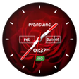 أيقونة البرنامج: Rose clock live wallpaper