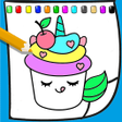 プログラムのアイコン：Coloring Cute Cake Tarts