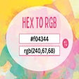 Иконка программы: Hex to rgb
