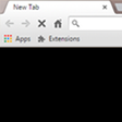Icoon van programma: Empty New Tab Page - Blac…