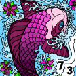 Koi Fish Color by Number