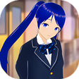Ikon program: High school anime girl 3D…