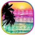 Holiday Coconut Sunset Keyboard Theme