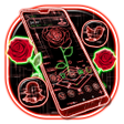 プログラムのアイコン：Laser Rose Launcher Theme