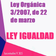 プログラムのアイコン：LEY DE IGUALDAD