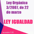 LEY DE IGUALDAD