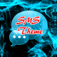 程序图标：Blue Fire Theme GO SMS
