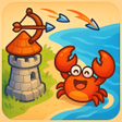 Иконка программы: Tower vs Crabs: Beach Def…