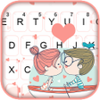 Couple Kiss Doodle Keyboard Th icon