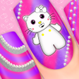 Ikona programu: Kitty Nail Salon Girls Ga…