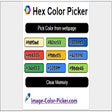 Icon of program: Hex Color picker for Chro…