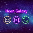 Stylish Wallpaper Neon Galaxy Theme