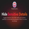 HideMyInfo - Hide Sensitive Details