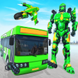 程序图标：Flying Army Bus Robot Gam…