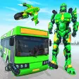 Flying Army Bus Robot Game
