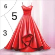 Ikon program: Gown Color by Number Book