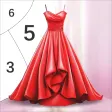 Gown Color by Number Book