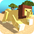 أيقونة البرنامج: Blocky Wild Park: Lions R…
