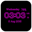 プログラムのアイコン：Neon Digital Clock Live W…