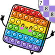 Kawaii Color by Number Pixel icon