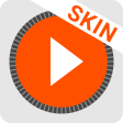 MusiX Material Light Orange Skin for music player
