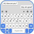 Icon of program: Blue White Chat Keyboard …