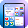 プログラムのアイコン：Launcher Liquid Glass OS:…