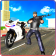Иконка программы: US Police Bike Chase Simu…