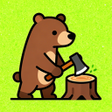 ไอคอนของโปรแกรม: Timber Bear: Wood Cutter