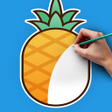 Ikona programu: Learn to draw cute food