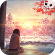 程序图标：Anime Girl Winter Sunset …