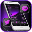 Ikon program: Purple Black Launcher The…