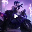 Icon of program: Biker Girl in a Neon Worl…