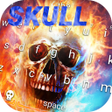 Flame Skull Keyboard Theme