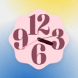 Ikon program: Clock Widget - Material