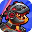 ไอคอนของโปรแกรม: Dinos vs Warriors