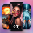 أيقونة البرنامج: Live Wallpapers 4k Video