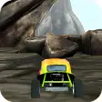 3D Car Racing Rocky Landscape
