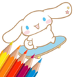 Ícone do programa: Cinnamoroll Coloring Page…