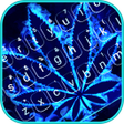 プログラムのアイコン：Neon Blue Weed Keyboard T…