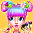 プログラムのアイコン：Candy Girl Makeup: Diy Dr…