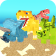 Иконка программы: Blocky Dino Park Dino Are…