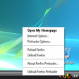 プログラムのアイコン：Firefox Preloader