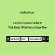 WriteFastAI -Think Smart Write Fast Save Time