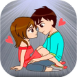 プログラムのアイコン：Love Couple Sticker For W…