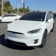 Electric Tesla Model X Driver
