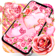 Icon of program: Pink rose gold live wallp…