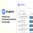 Icon of program: Snapfont - Preview fonts …